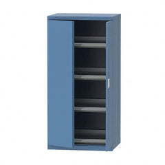 LISTA - 124 Compartment Bright Blue Steel Modular Storage Cabinet - Industrial Tool & Supply