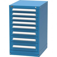 Vidmar - 8 Drawer, 45 Compartment Bright Blue Steel Modular Storage Cabinet - Industrial Tool & Supply