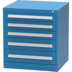 Vidmar - 5 Drawer, 344 Compartment Bright Blue Steel Modular Storage Cabinet - Industrial Tool & Supply