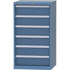 LISTA - 6 Drawer, 84 Compartment Bright Blue Steel Modular Storage Cabinet - Industrial Tool & Supply