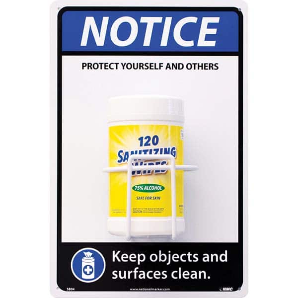 NMC - PPE Dispensers Type: Disinfectant Wipe Dispenser Station Mount: Table/Wall - Industrial Tool & Supply