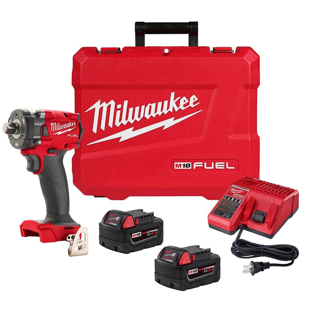 Milwaukee Tool - Cordless Impact Wrenches & Ratchets Voltage: 18.00 Drive Size (Inch): 1/2 - Industrial Tool & Supply
