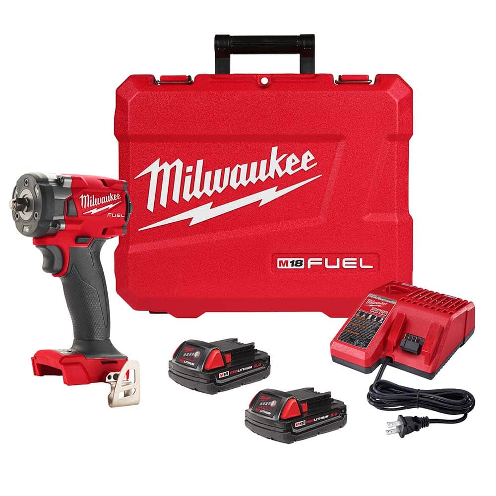 Milwaukee Tool - Cordless Impact Wrenches & Ratchets Voltage: 18.00 Drive Size (Inch): 3/8 - Industrial Tool & Supply