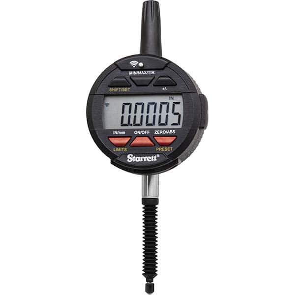 Starrett - Electronic Drop Indicators Minimum Measurement (Decimal Inch): 0 Minimum Measurement (Inch): 0 - Industrial Tool & Supply