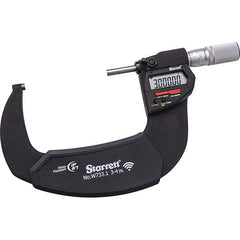 Starrett - Electronic Outside Micrometers Minimum Measurement (Decimal Inch): 3 Minimum Measurement (mm): 75.00 - Industrial Tool & Supply