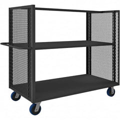 Durham - 2,000 Lb Capacity 2-Shelf 2-Sided Mesh Truck - Industrial Tool & Supply