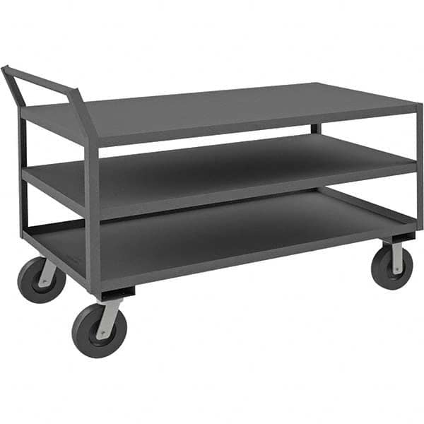 Durham - 4,800 Lb Capacity 3-Shelf Low Deck Service Truck - Industrial Tool & Supply
