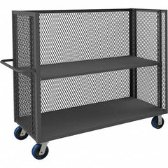 Durham - 3,600 Lb Capacity 1-Shelf 3-Sided Mesh Truck - Industrial Tool & Supply