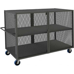 Durham - 2,000 Lb Capacity 2-Shelf Security Mesh Truck - Industrial Tool & Supply