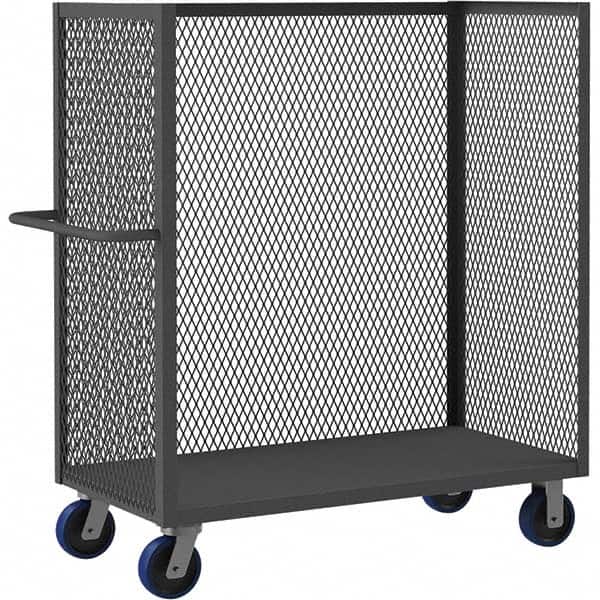Durham - 3,600 Lb Capacity 1-Shelf 3-Sided Mesh Truck - Industrial Tool & Supply