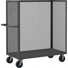 Durham - 3,600 Lb Capacity 1-Shelf 3-Sided Mesh Truck - Industrial Tool & Supply