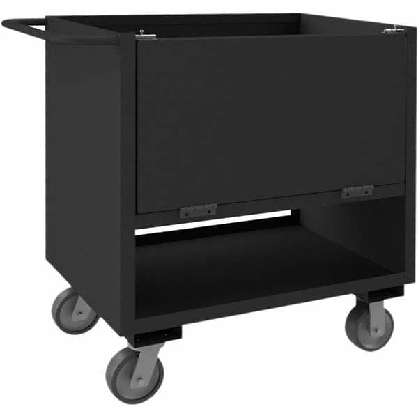 Durham - 2,000 Lb Capacity 2-Shelf 4-Sided Solid Box Truck - Industrial Tool & Supply