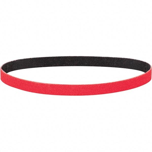 Dynabrade - 1" Wide x 18" OAL, 120 Grit, Ceramic Abrasive Belt - Ceramic, Coated, Y Weighted Cloth Backing, Wet/Dry - Industrial Tool & Supply