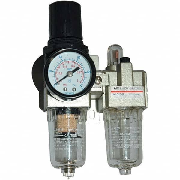 JohnDow - Filter, Regulator & Lubricator (FRL) Units Configuration: 2 Pc. Filter/Regulator-Lubricator Body Type: Standard - Industrial Tool & Supply