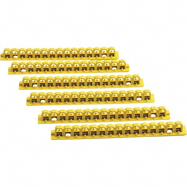 Brady - Pack of 6 Lockout Accessory Lock Rails - Industrial Tool & Supply