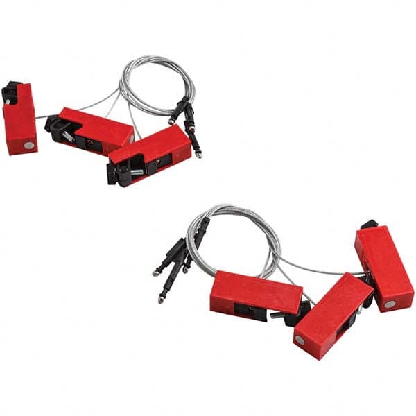 Brady - 1 6-Piece 1 Point Clamp On Cable Lockout - Industrial Tool & Supply