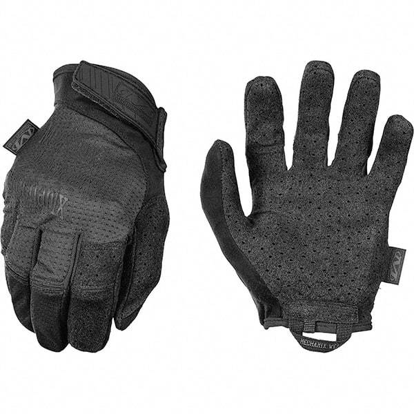 Mechanix Wear - Size S/M Work Gloves - For Work & Driver, Uncoated, Adjustable Closure Cuff, Full Fingered, Black, Paired - Industrial Tool & Supply