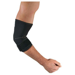 655 L Black Elbow Sleeve W/ Strap - Industrial Tool & Supply