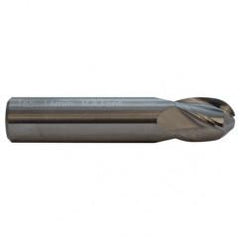3/8 TuffCut GP Stub Length 4 Fl Ball Nose TiCN Coated Center Cutting End Mill - Industrial Tool & Supply
