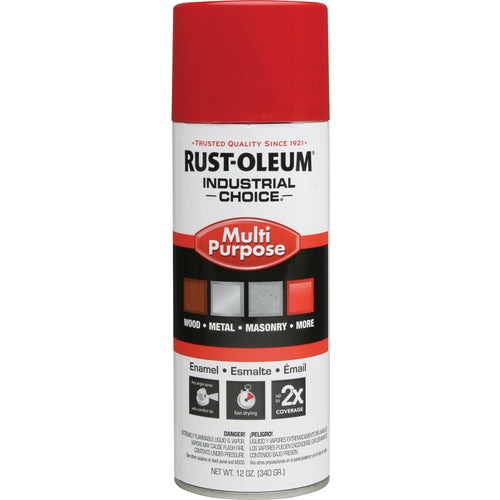1600 Multi-Purpose Safety Red Spray Paint - Exact Industrial Supply