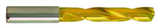 11.7mm Dia. - Carbide HP 5xD Drill-140° Point-Coolant-TiN - Industrial Tool & Supply