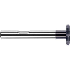 Harvey Tool - 3/4" Cut Diam, 0.04" Cut Width, 1/2" Shank, Straight-Tooth Woodruff Keyseat Cutter - Exact Industrial Supply