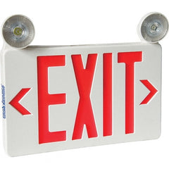 PRO-SOURCE - Combination Exit Signs Mounting Type: Universal Mount Number of Faces: 1; 2 - Industrial Tool & Supply