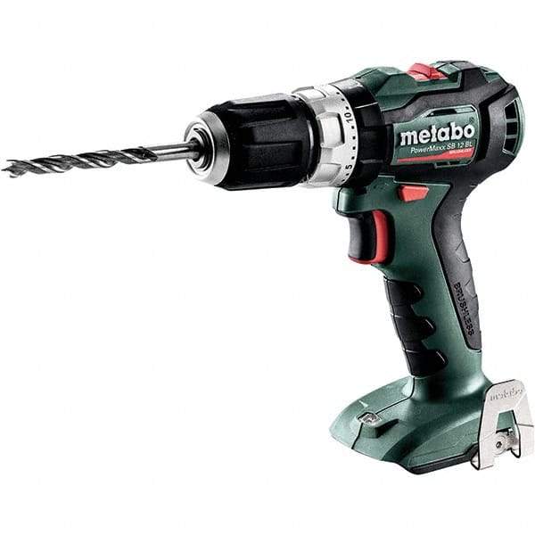 Metabo - 12 Volt 3/8" Quick Change Chuck Cordless Hammer Drill - 0 to 21,000 BPM, 0 to 500 & 1,650 RPM, Reversible - Industrial Tool & Supply