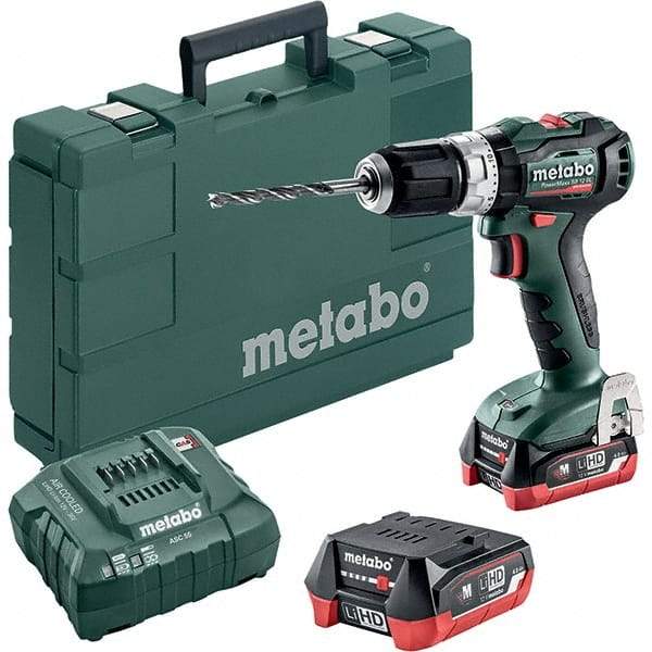 Metabo - 12 Volt 3/8" Quick Change Chuck Cordless Hammer Drill - 0 to 21,000 BPM, 0 to 500 & 1,650 RPM, Reversible - Industrial Tool & Supply