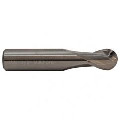 1.5mm TuffCut GP Stub Length 2 Fl Ball Nose Center Cutting End Mill - Industrial Tool & Supply