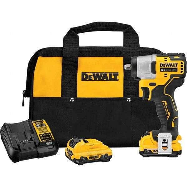 DeWALT - Cordless Impact Wrenches & Ratchets Voltage: 12.0 Drive Size (Inch): 3/8 - Industrial Tool & Supply