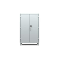 StrongHold - Storage Cabinets; Type: Locking ; Width (Inch): 48 ; Depth (Inch): 24 ; Height (Inch): 78 ; Number of Shelves: 4 ; Material: Steel - Exact Industrial Supply