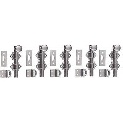 Rockwood - Slide Bolts; Length (Inch): 3 ; Width (Inch): 2 ; Finish/Coating: Satin Chrome - Exact Industrial Supply