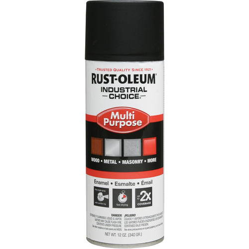 1600 Multi-Purpose Ultra-Flat Black Spray Paint - Exact Industrial Supply