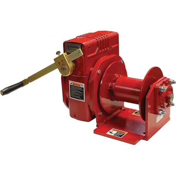 THERN - Winches Type: Worm Gear Hand Winch Line Pull Capacity (Lb.): 4,000 - Industrial Tool & Supply
