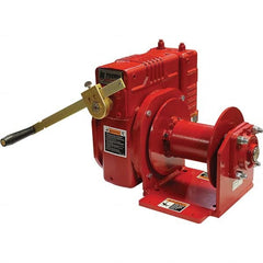 THERN - Winches Type: Worm Gear Hand Winch Line Pull Capacity (Lb.): 4,000 - Industrial Tool & Supply