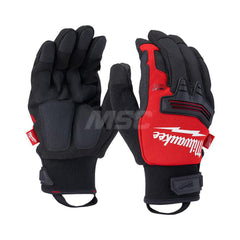 General Purpose Gloves: Size 2XL, Polyester-Lined Black, Smooth Grip