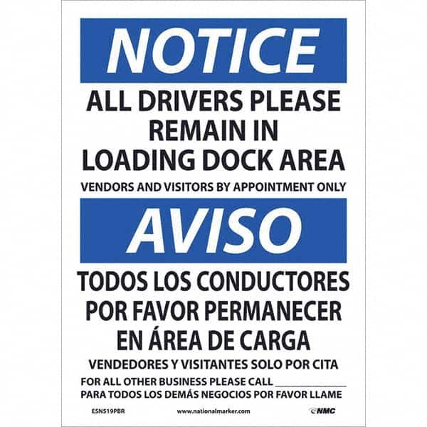 NMC - Safety & Facility Labels Message Type: Security & Admittance Header: NOTICE - Industrial Tool & Supply