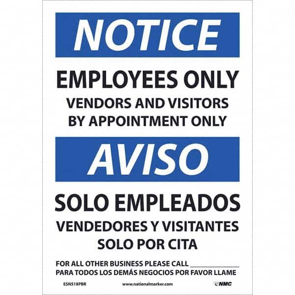 NMC - Safety & Facility Labels Message Type: Security & Admittance Header: NOTICE - Industrial Tool & Supply