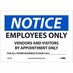 NMC - Safety & Facility Labels Message Type: Security & Admittance Header: NOTICE - Industrial Tool & Supply