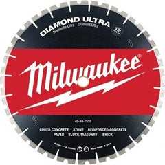 Milwaukee Tool - Wet & Dry-Cut Saw Blades Blade Diameter (Inch): 12 Blade Material: Diamond-Tipped - Industrial Tool & Supply