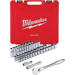 Milwaukee Tool - Socket Sets Measurement Type: Inch/Metric Drive Size: 1/2 - Industrial Tool & Supply