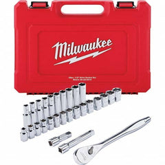 Milwaukee Tool - Socket Sets Measurement Type: Metric Drive Size: 1/2 - Industrial Tool & Supply