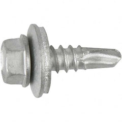 DeWALT Anchors & Fasteners - 1/4, Hex Washer Head, Hex Drive, 1-1/4" Length Under Head, #3 Point, Self Drilling Screw - Industrial Tool & Supply