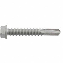 DeWALT Anchors & Fasteners - #12-14, Hex Washer Head, Hex Drive, 3/4" Length Under Head, #1 Point, Self Drilling Screw - Industrial Tool & Supply