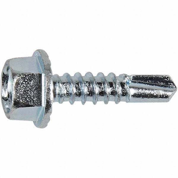 DeWALT Anchors & Fasteners - #10-16, Hex Washer Head, Hex Drive, 3/4" Length Under Head, #3 Point, Self Drilling Screw - Industrial Tool & Supply