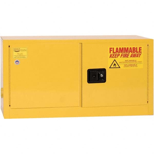 Eagle - Safety Cabinets Hazardous Chemical Type: Flammable and Combustible Liquids Color: Yellow - Industrial Tool & Supply