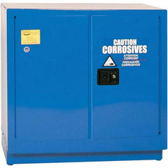 Eagle - Safety Cabinets Hazardous Chemical Type: Corrosive Chemicals Color: Royal Blue - Industrial Tool & Supply