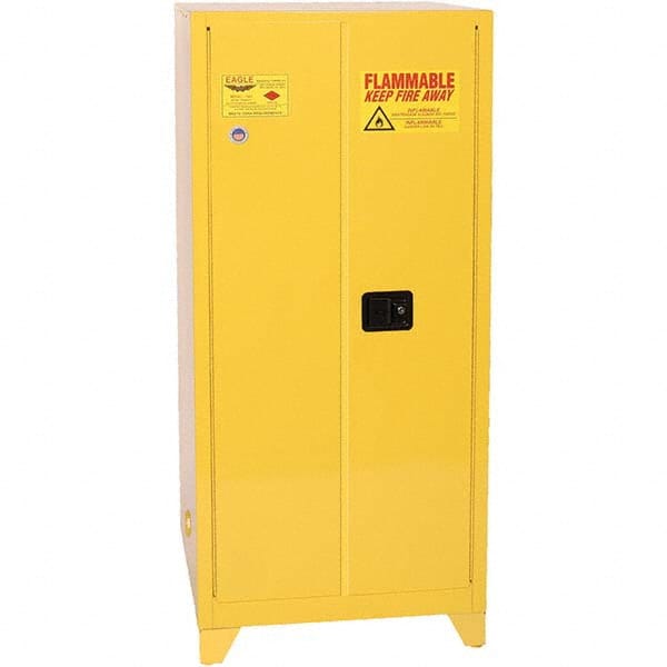 Eagle - Safety Cabinets Hazardous Chemical Type: Flammable and Combustible Liquids Color: Yellow - Industrial Tool & Supply