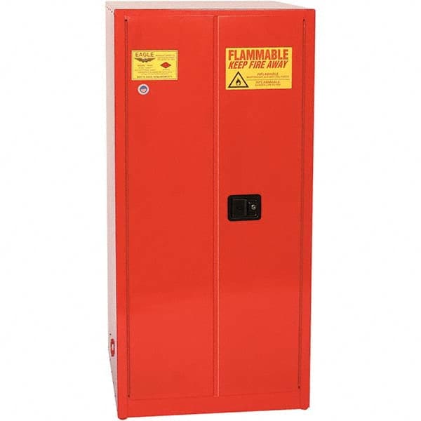Eagle - Safety Cabinets Hazardous Chemical Type: Flammable and Combustible Liquids Color: Red - Industrial Tool & Supply